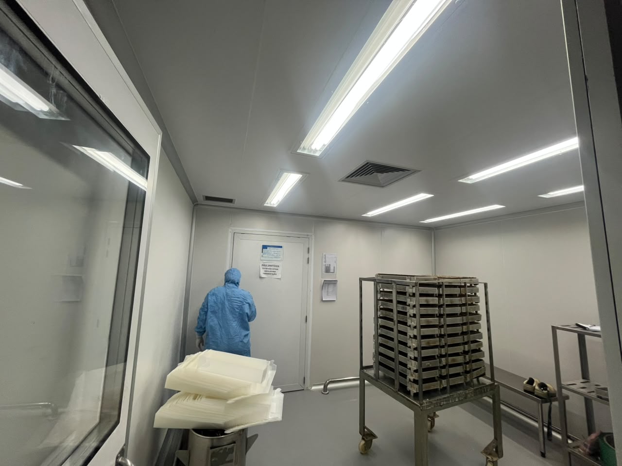Interior de sala limpa